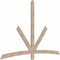 Ekena Millwork Alberta Smooth Timber Gable Bracket, Douglas Fir, 84"W x 56"H x 1 1/2"D x 3 1/2"F, 16/12 Pitch GBW084X56X0204ALB00SDF - alternate 4